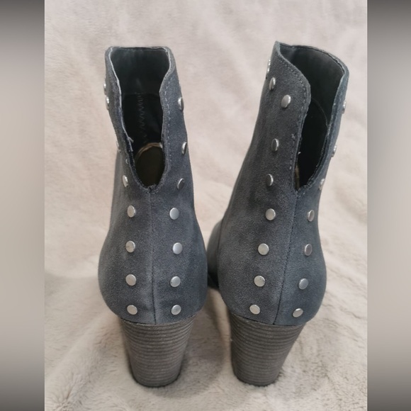 NEW! Splendid Women's Esmae Size 10 Grey Ankle Leather Suede Ankle Boots - Picture 9 of 11